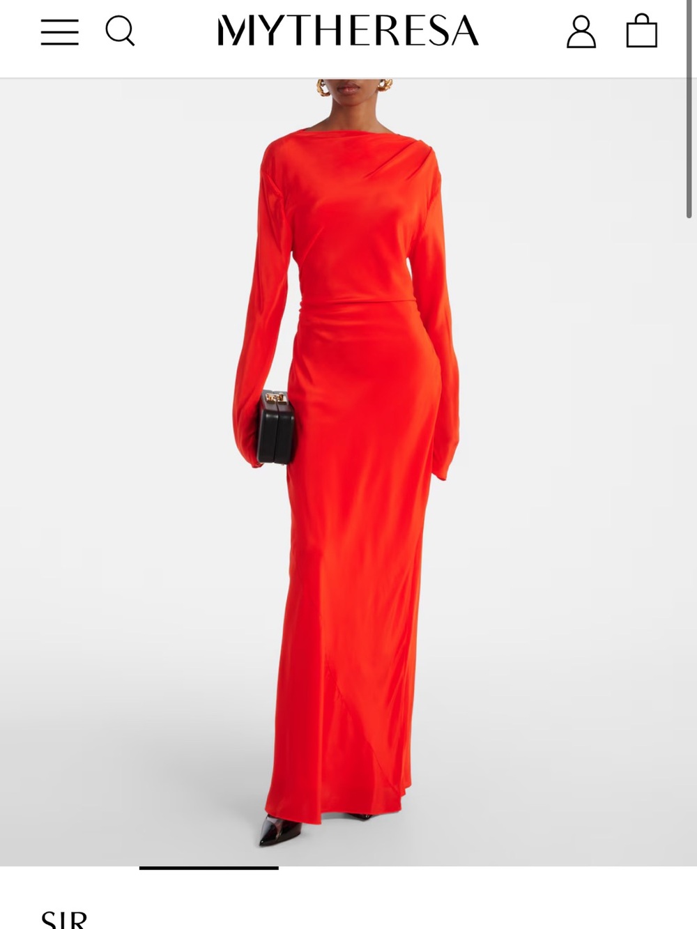 SIR Fresca Silk Crêpe de Chine Maxi Dress
